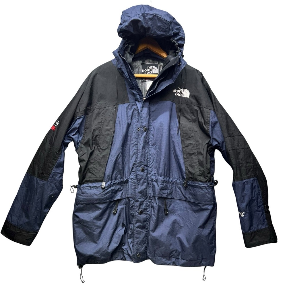 The North Face Summit Series Gore-Tex Waterproof Hooded Zip Up Jacket Blue XL
